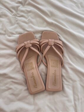 Square Toe Strappy Slide Sandals